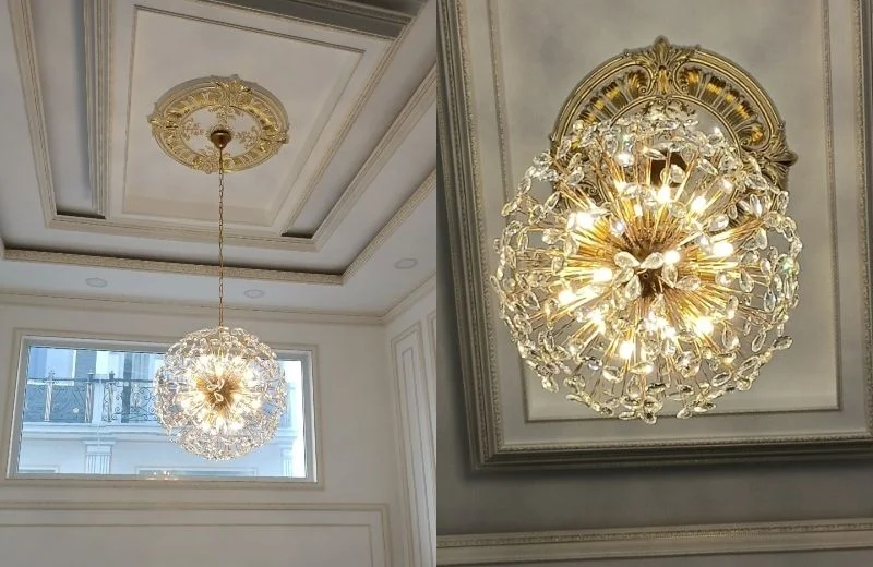 Đèn thả pha lê TPL109 cho không gian sang trọng, bắt mắt