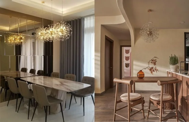 Đèn thả pha lê TPL71 linh hoạt cho phòng khách, bàn ăn,...