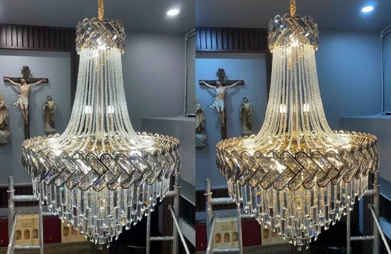 Đèn thả pha lê TPL88450T800 sang trọng, bắt mắt