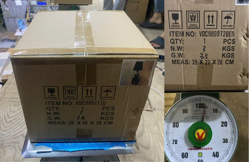 Kích thước Đèn Tường Pha Lê VDC9809