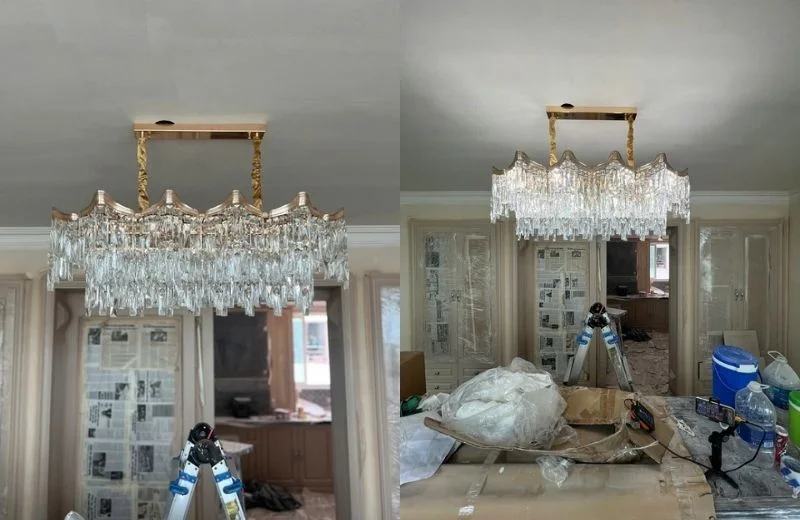 Hoàn thiện đèn thả pha lê TPL1213N1000