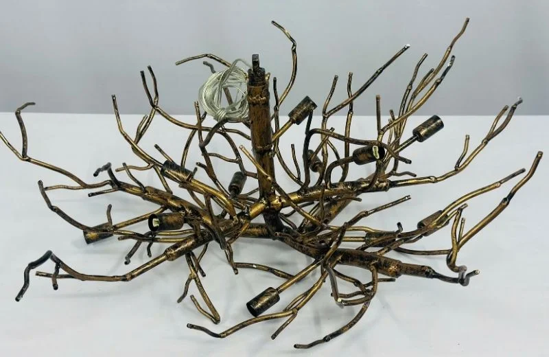 Khung kim loại đèn thả pha lê TPL2003T1000 