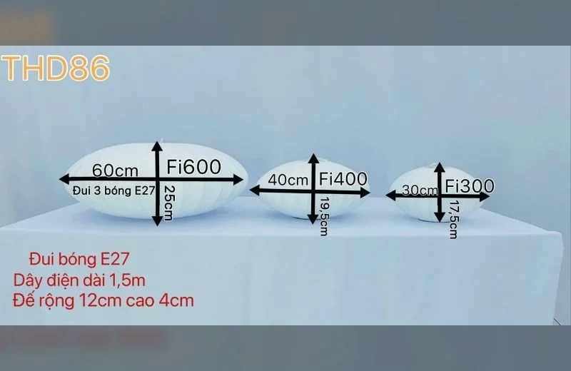 Chi tiết đèn thả hiện đại THD86