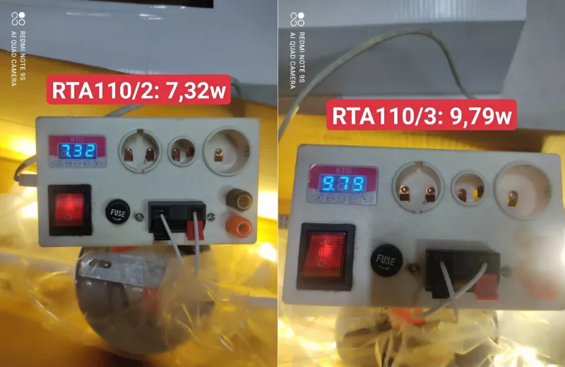 Đèn Rọi Tranh RTA110 – công suất thực tế của đèn.