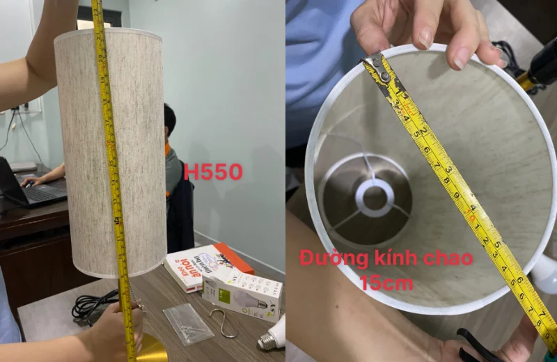 Kích thước Đèn Bàn DB08