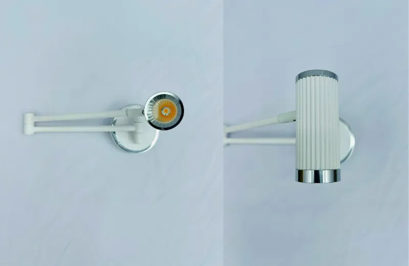 Đèn Rọi Tranh VRT9118 – thân đèn hợp kim sơn tĩnh điện cao cấp màu trắng.