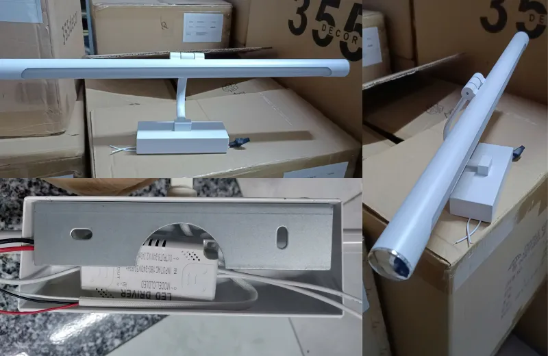 Đèn Rọi Tranh RT15-hợp kim cao ấp sơn tĩnh điện màu trắng.