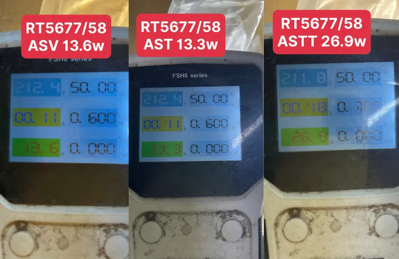 Đèn Rọi Tranh RT5677 – công suất 3 chế độ đo thực tế tại kho đèn.