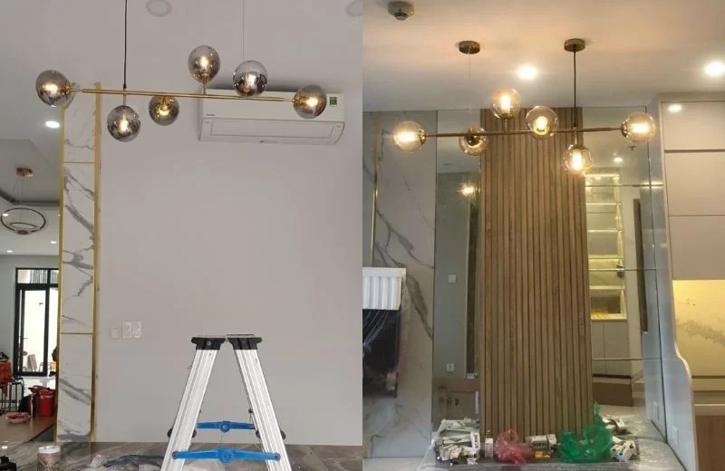 Đèn thả thiết kế TTK107N6 hoàn thiện 3