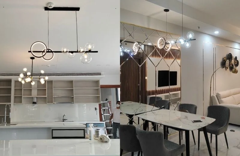 Đèn thả thiết kế TTK118 hoàn thiện