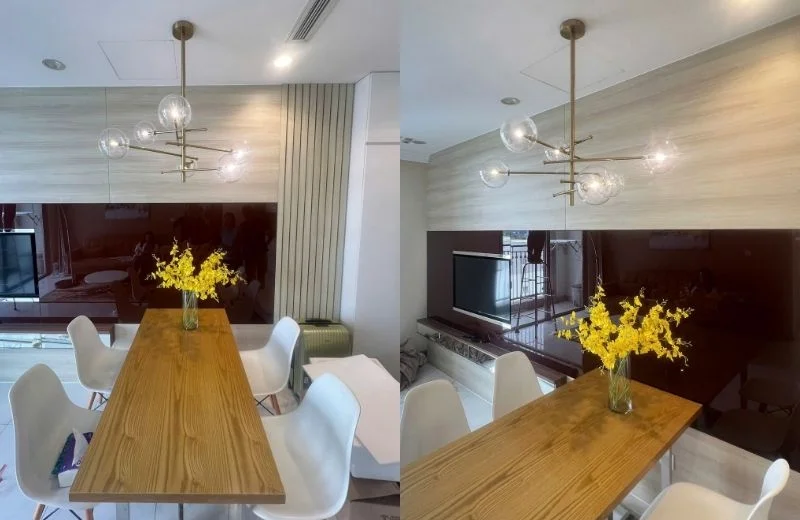 Đèn thả thiết kế TTK17VANG hoàn thiện 2