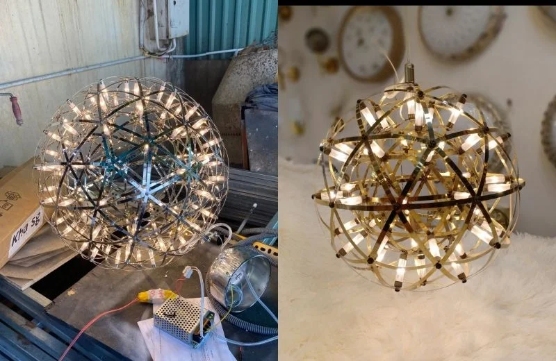 Đèn Thả Thiết Kế TTK59 thực tế 2 