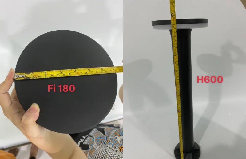 Kích thước Đèn Trụ DT16