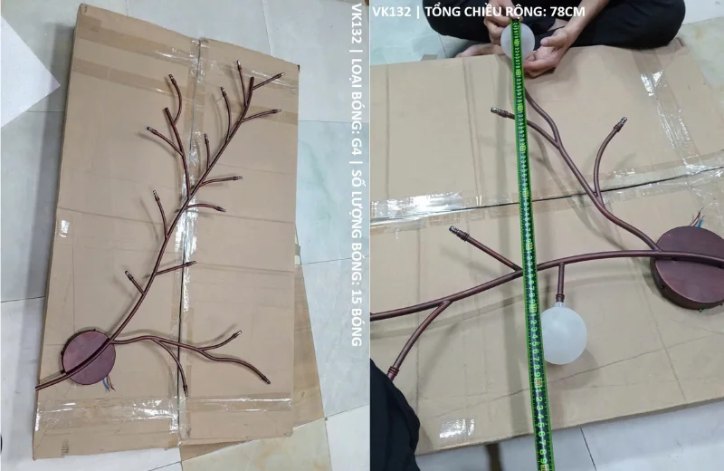 Kích thước Đèn Tường Thiết Kế VK132