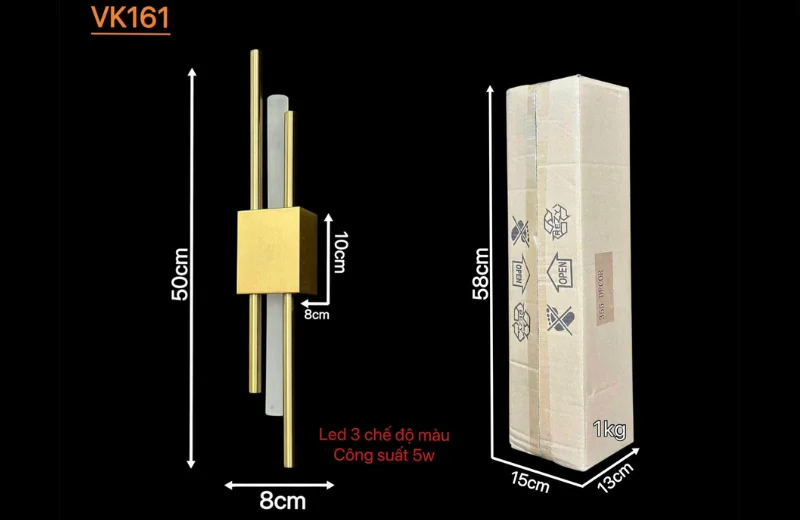 Kích thước Đèn Tường Thiết Kế VK161