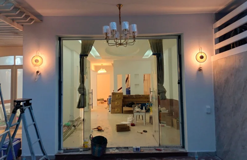 Ảnh Đèn Tường Thiết Kế VK98B được lắp đặt tại nhà khách