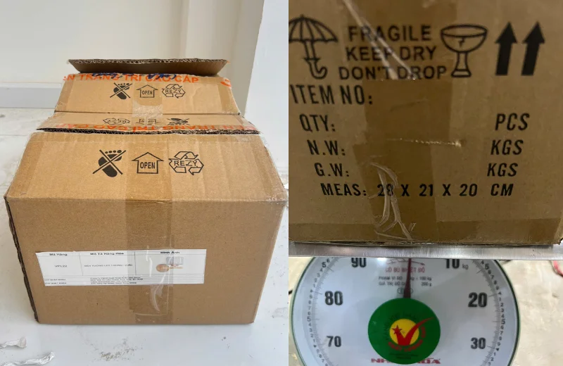 Kích thước Đèn Tường Pha Lê VPL22