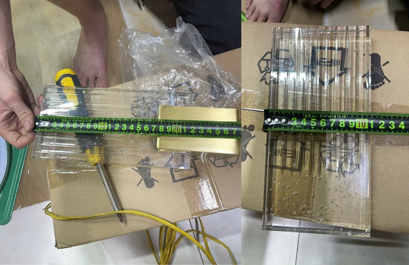 Kích thước Đèn Tường Pha Lê VPL25