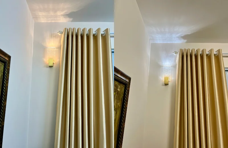 Ảnh thật Đèn Tường Pha Lê VPL25 lắp đặt tại nhà khách