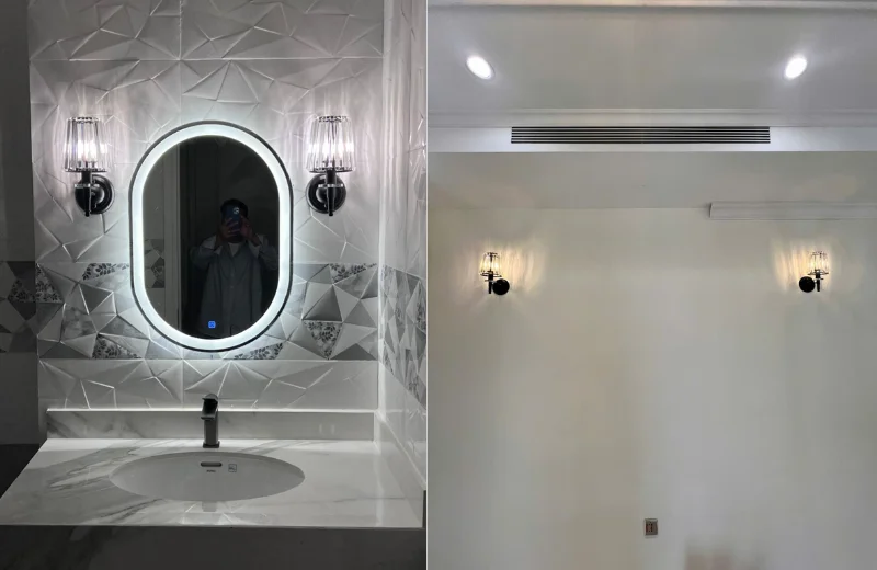 Ảnh thật Đèn Tường Pha Lê VPL41