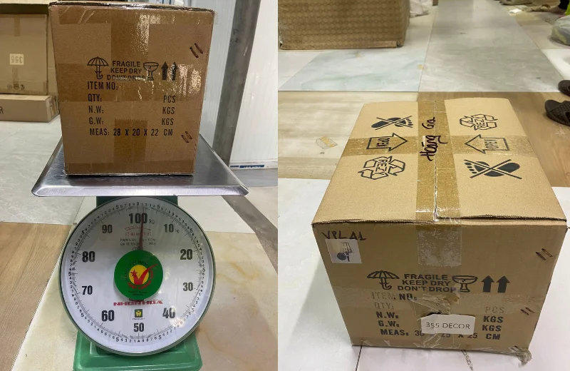 Kích thước thùng Đèn Tường Pha Lê VPL41