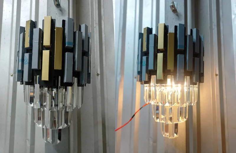 Ảnh thật Đèn Tường Pha Lê VPL88220