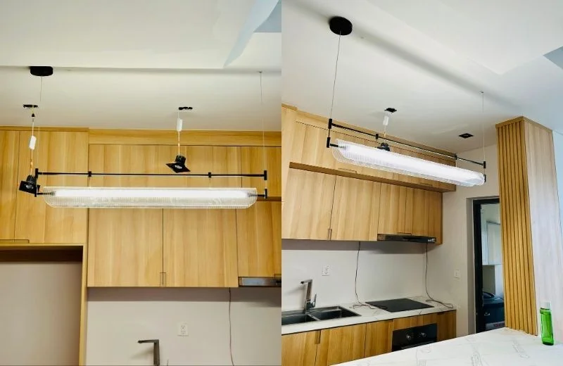 Trang trí bàn ăn với đèn thả thiết kế TTK89