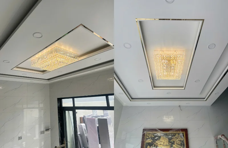 Ánh sáng trung tính của Đèn Ốp Trần Pha Lê OTPL44CN