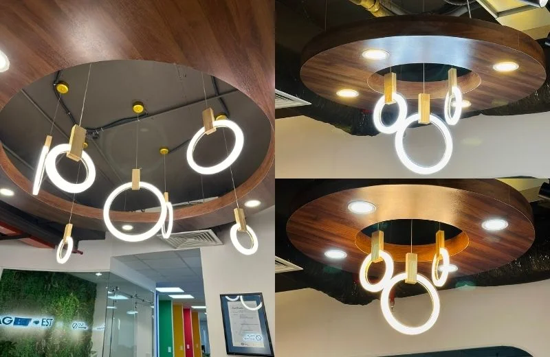 Hình ảnh đèn thả hiện đại THD7045 thực tế 2