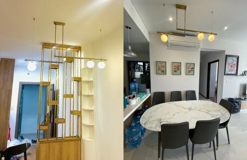 Đèn thả thiết kế TTK120 hoàn thiện 