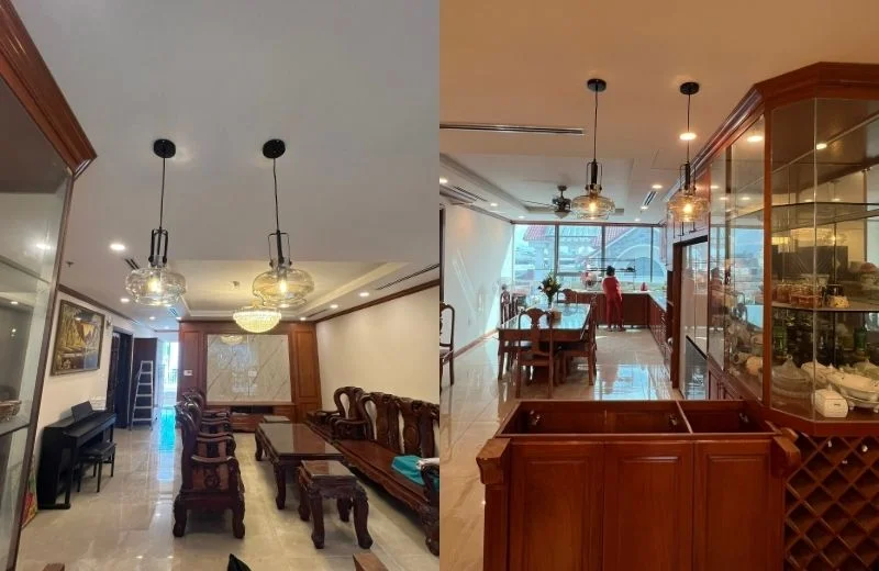 Đèn thả trần TT55TRA thực tế 2