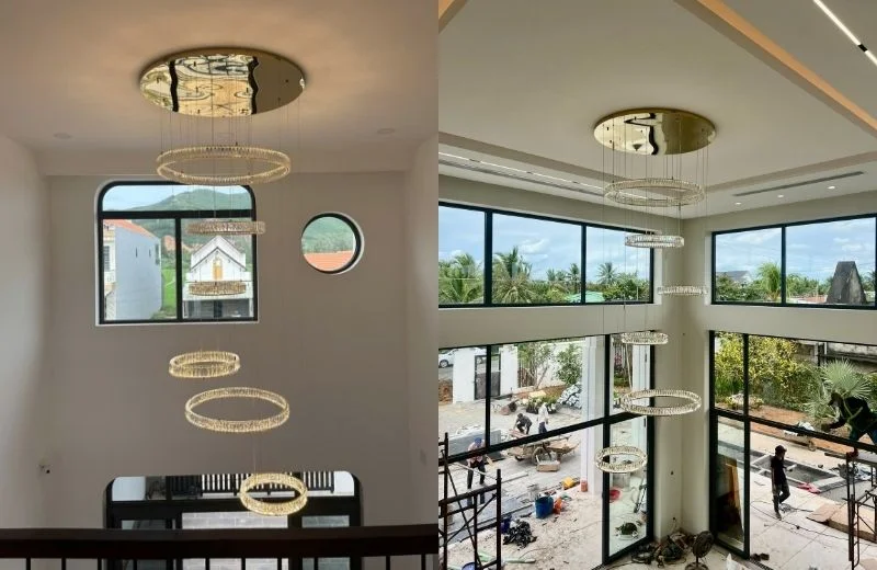 Một số công trình đèn thả hiện đại THD7053T6 khác