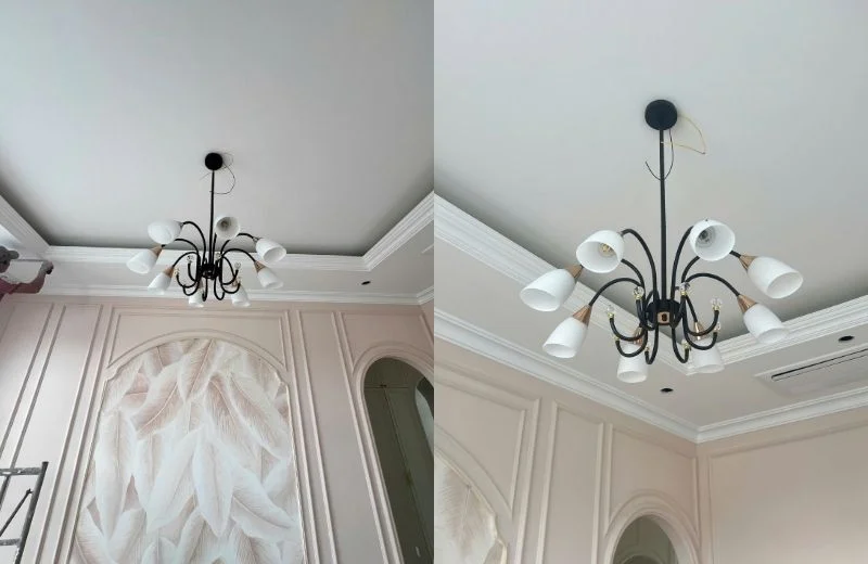 Thi công đèn thả thiết kế TTK11T8