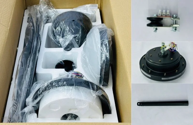 Các chi tiết của quạt trần QT72 