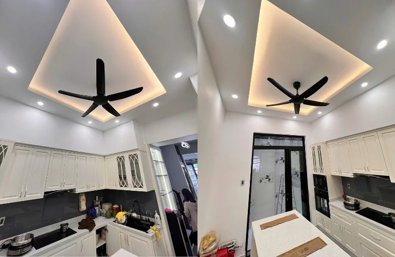 Quạt trần QT71 thực tế