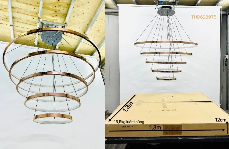 Chi tiết đèn thả hiện đại THD6289T5 