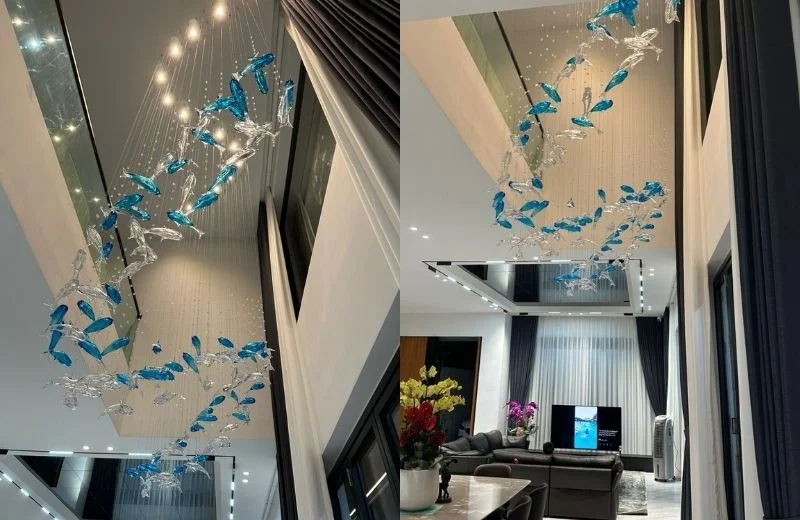 Đèn thả hiện đại THD294 phối thả theo cụm