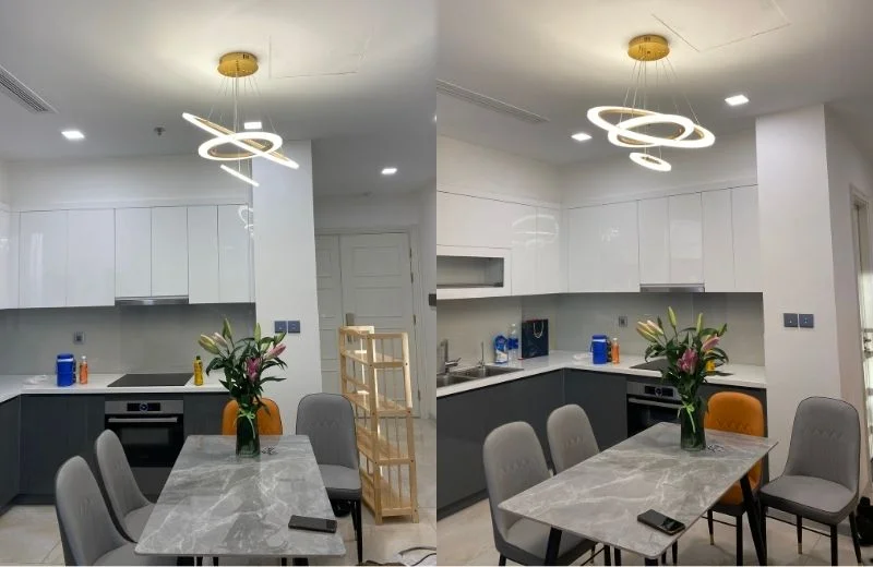 Đèn thả hiện đại THD7033V cho phòng ăn 