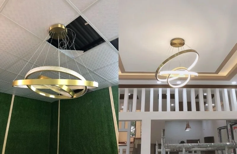 Đèn thả hiện đại THD7041T3 thực tế
