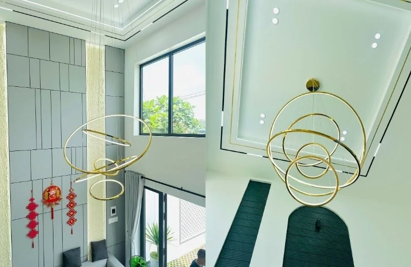 Đèn thả hiện đại THD7055 thực tế