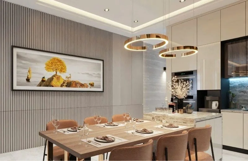 Đèn thả hiện đại THD7070T cho bàn ăn 