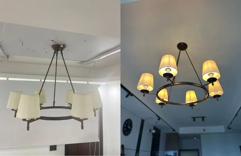 Đèn thả thiết kế TTK142 thực tế