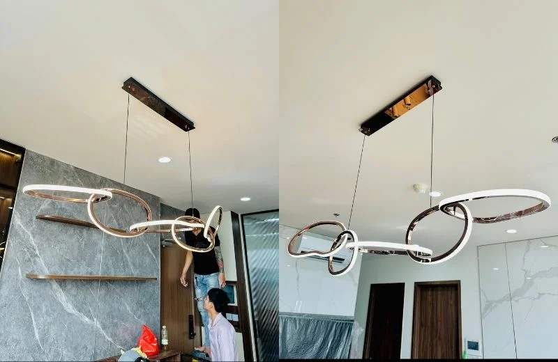 Thi công đèn thả hiện đại THD6259T5