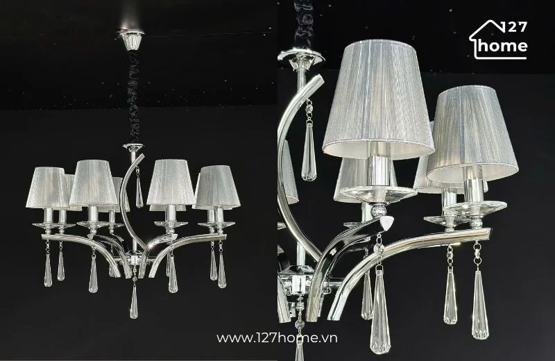 Đèn chùm DC308 thiết kế tân cổ điển cho không gian nội thất hiện đại