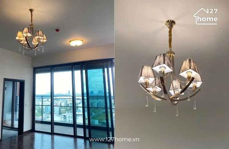 Đèn chùm DC3096 thiết kế hiện đại với đường nét tinh gọn