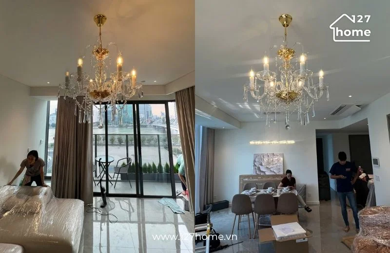 Đèn chùm phòng khách - Điểm nhấn sang trọng, đẳng cấp