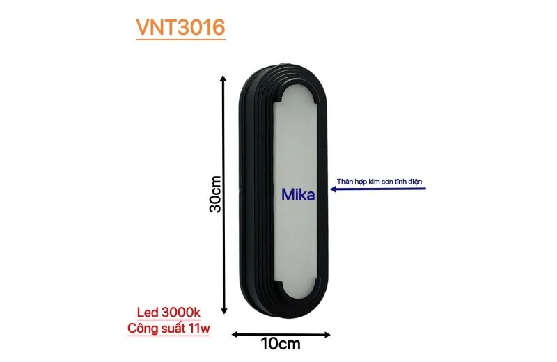Thông số chi tiết của Đèn Hắt Tường VNT3016