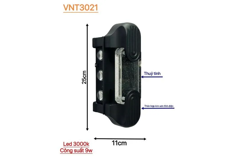Thông số chi tiết của Đèn Hắt Tường VNT3021