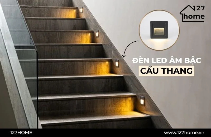 Đèn trang trí âm chân cầu thang 