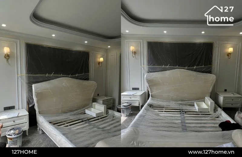 Mẫu đèn tường trang trí phòng ngủ tại 127 HOME
